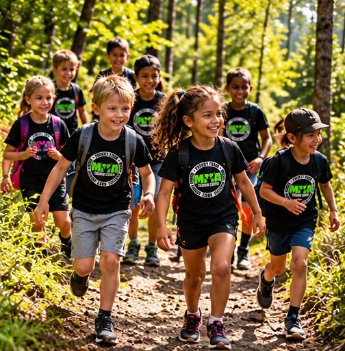 Kinderen samen actief tijdens het sportkamp